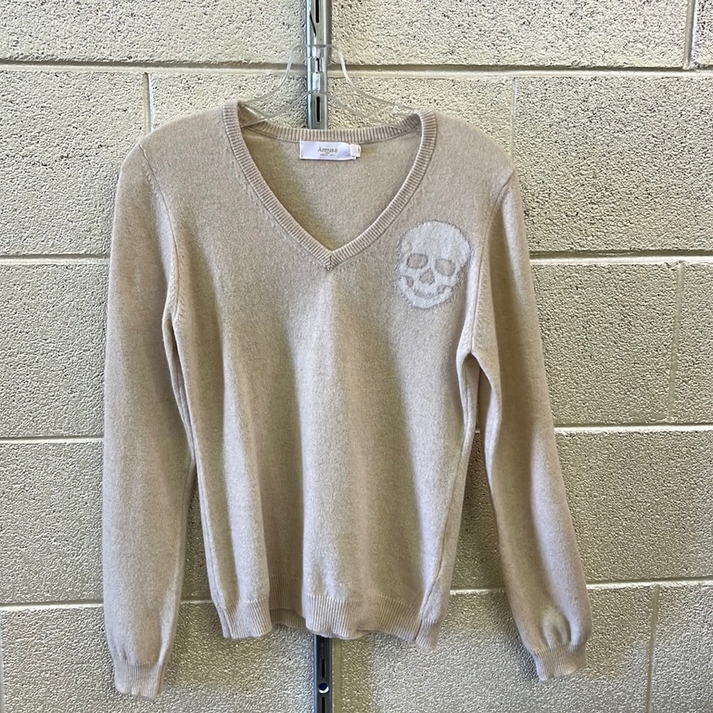 Amuse cashmere skull sweater